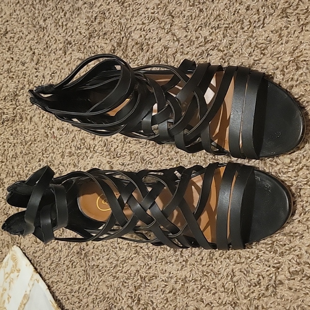 Candies black size 8 shoes